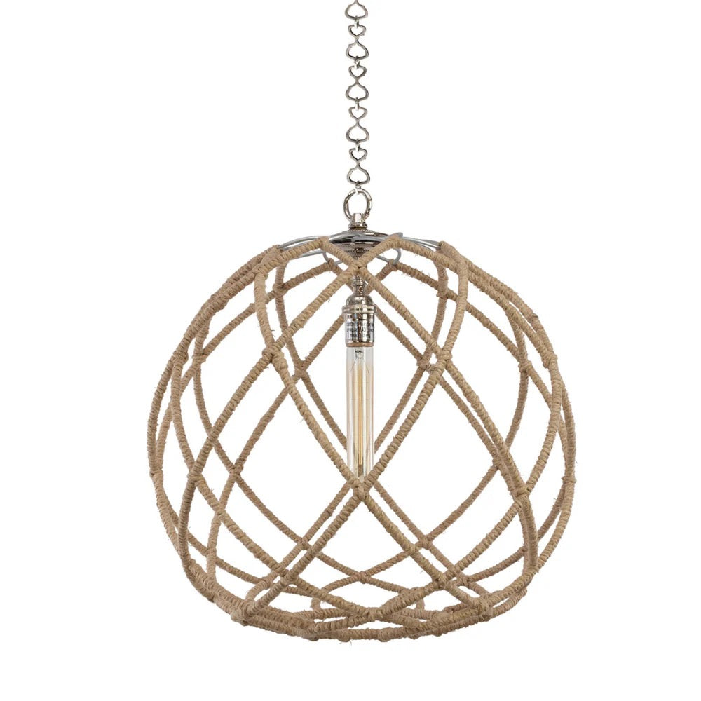 Gail Hemp Wrapped Pendant