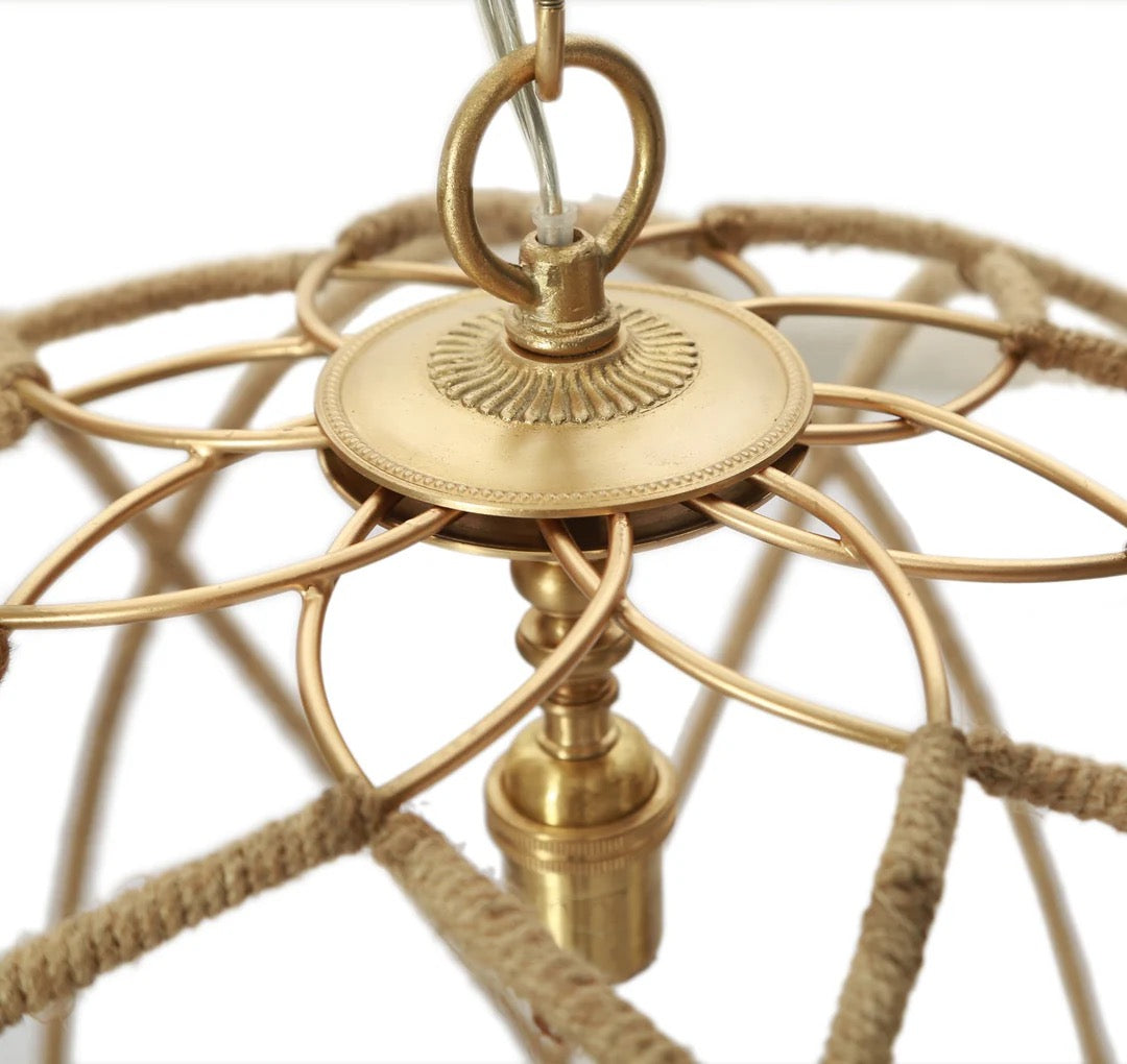 Gail Hemp Wrapped Pendant